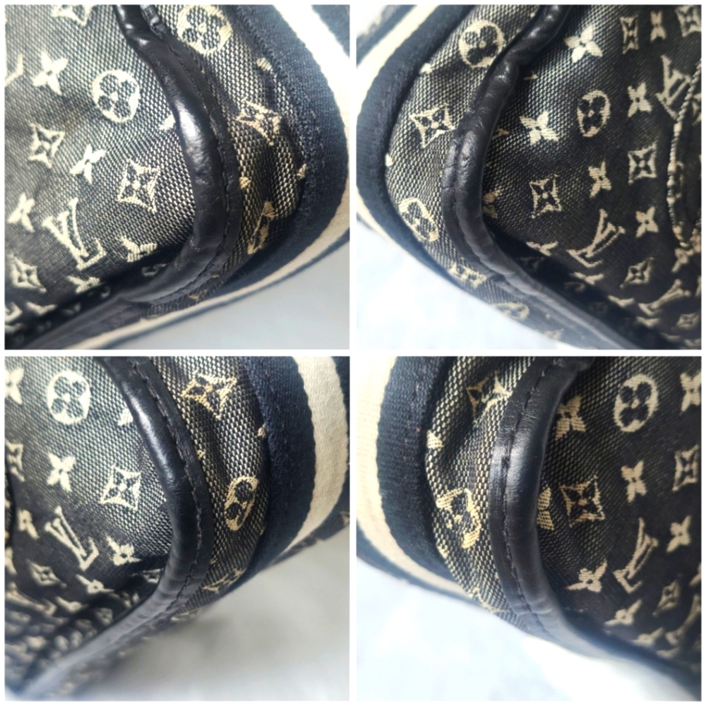 Auth Louis Vuitton Denim Besace Mary Kate Monogram Mini Lin Noir Crossbody - Picture 11 of 11